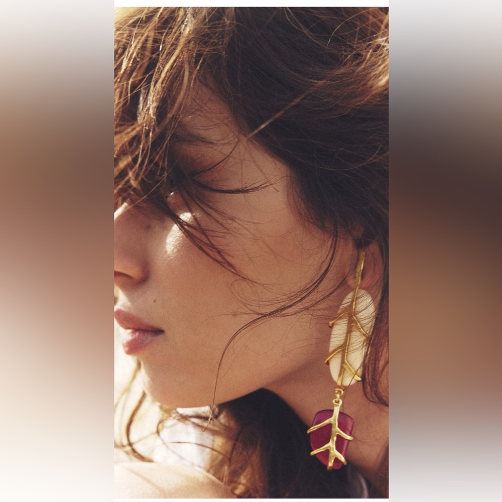 Zara colorful stone earrings